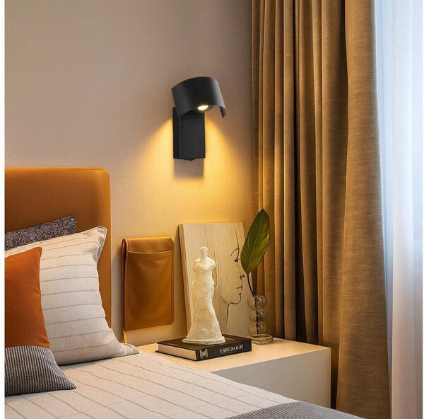 Brilagi - LED Nástenná lampa VASTO LED/3W/230V čierna