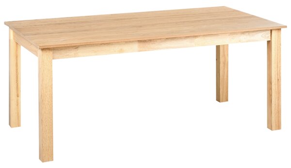 Rozkladací jedálenský stôl svetlý jaseň MDF 180/280 x 100 cm nohy z kaučukového dreva dyhovaná doska prírodná povrchová úprava