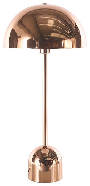 Stolná lampa medená kovová okrúhle tienidlo nočná lampa kancelária obývacia izba spálňa