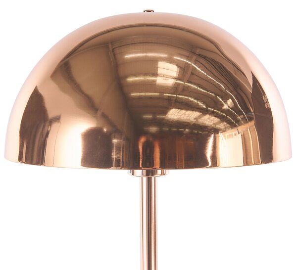 Stolná lampa medená kovová okrúhle tienidlo nočná lampa kancelária obývacia izba spálňa