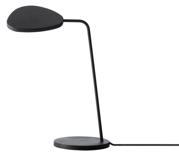 Stolové Lampa Muuto, stmievateľné, Čierna, Obývacia izba, Hliník