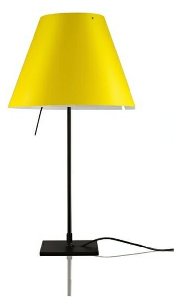 Stolové Lampa Luceplan, Žltá, Obývacia izba, Hliník