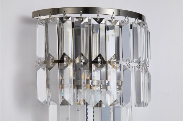 Searchlight 61321-2AB - Nástenné svietidlo EMPIRE 2xE14/7W/230V IP44