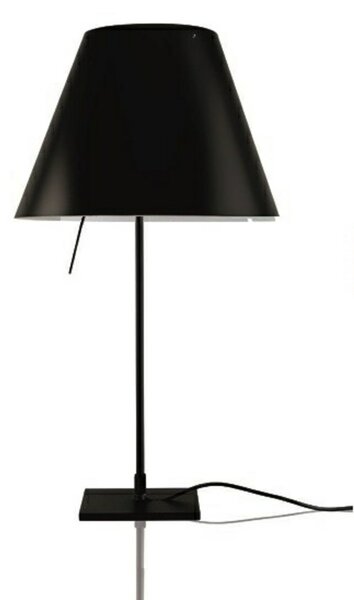 Stolové Lampa Luceplan, Čierna, Obývacia izba, Hliník