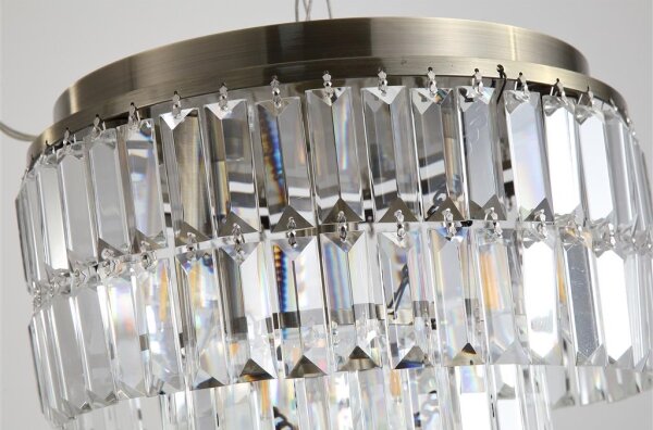 Searchlight 61321-4AB - Stropné svietidlo EMPIRE 4xE14/60W/230V IP44