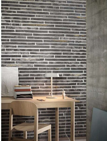 Stolové Lampa Muuto, stmievateľné, Čierna, Kov