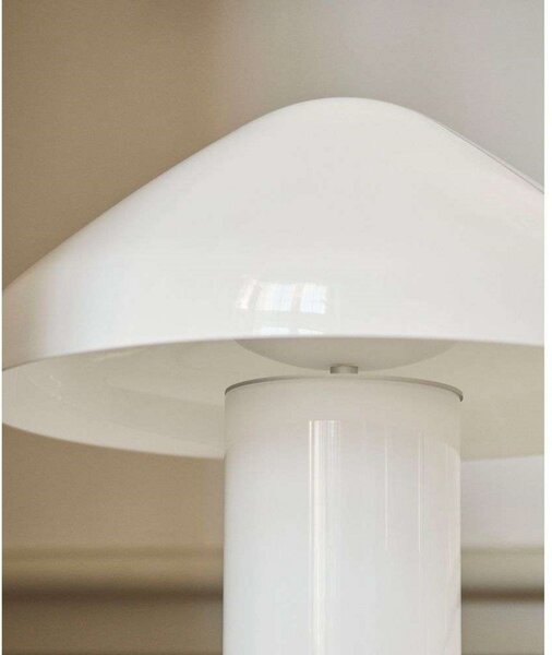Stolové Lampa HAY, stmievateľné, Biela, Obývacia izba, Sklo