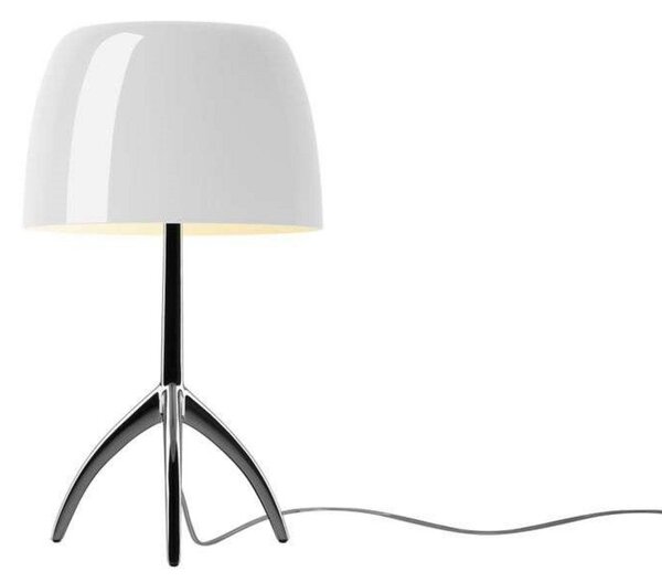 Stolové Lampa Foscarini, Biela, Obývacia izba, Hliník