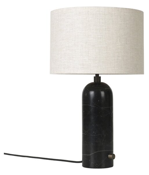 Stolové Lampa GUBI, stmievateľné, Čierna, Obývacia izba, Mramor