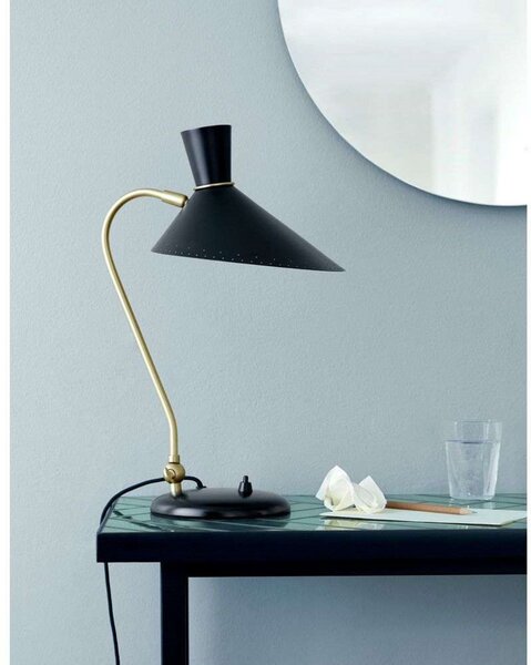 Stolové Lampa Warm Nordic, Bloom, Čierna, Obývacia izba, Kov, Vintage