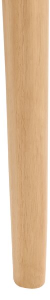 Rozkladací jedálenský stôl svetlohnedý svetlý jaseň MDF vrchná časť 180/220 x 90 cm drevené nohy moderný štýl kuchyňa jedáleň