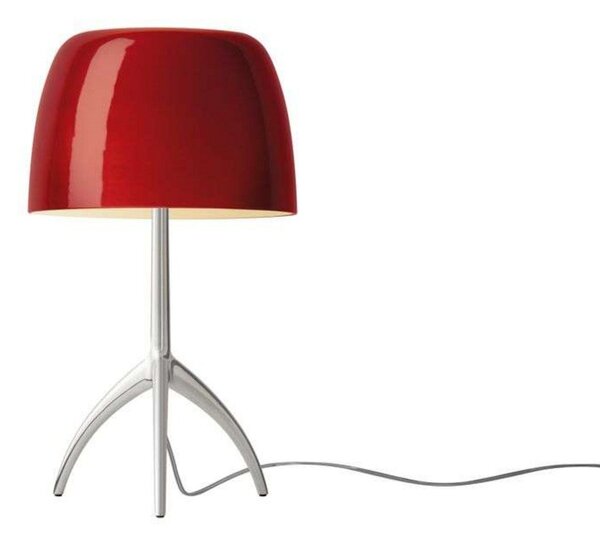 Stolové Lampa Foscarini, Červená, Obývacia izba, Hliník