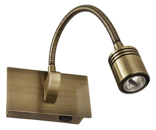 Ideal Lux - LED flexibilná nástenná lampa DYNAMO LED/3,5W/230V CRI 90 bronzová
