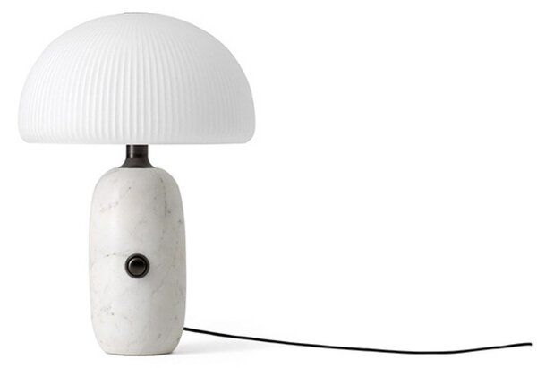 Stolové Lampa Vipp, stmievateľné, Biela, Obývacia izba, Sklo
