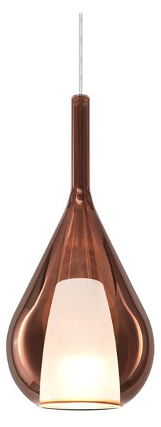 Ideal Lux - Závesné svietidlo na lanku KALIQUE 1xE27/42W/230V priemer 18 cm dymovo-medené