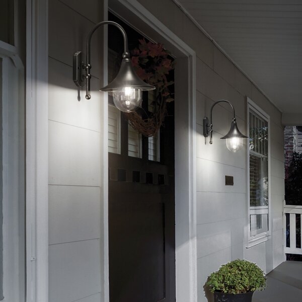 Ideal Lux - Vonkajšie nástenné svietidlo CIMA 1xE27/52W/230V IP43 antracit