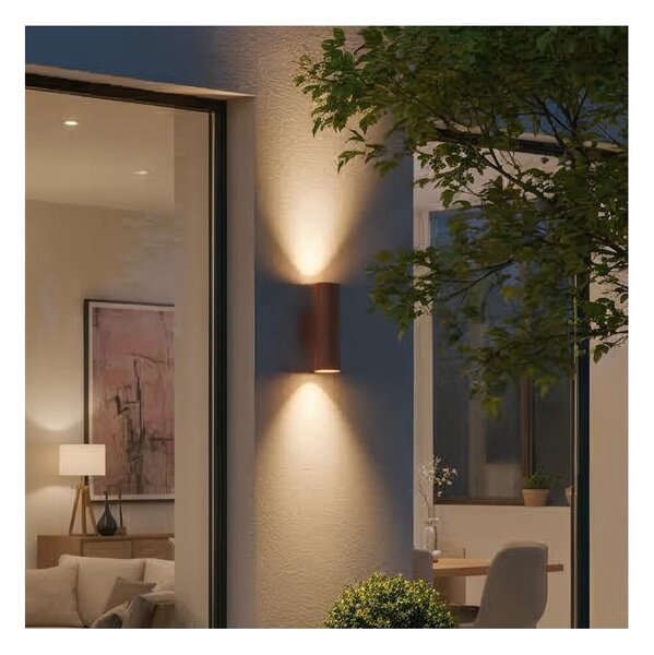 Ideal Lux - Vonkajšie nástenné svietidlo GUN 1xE27/60W/230V 31 cm IP54 hnedá