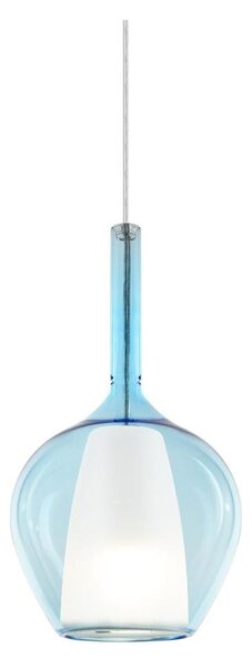 Ideal Lux - Luster na lanku KALIQUE 1xE27/42W/230V pr. 18 cm dymová modrá