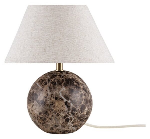 Stolové Lampa Globen Lighting, Hnedá / Hrdzavá, Obývacia izba, Tkanina / Textil