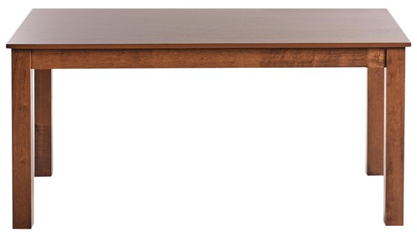 Rozkladací stôl tmavý jaseň MDF 160/240 x 90 cm nohy z kaučukového dreva dyhovaná doska prírodná povrchová úprava
