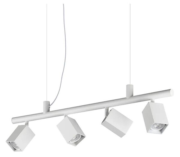 Ideal Lux - závesný LED luster na lankách DYNAMITE 4xGU10/7W/230V CRI 90 biela