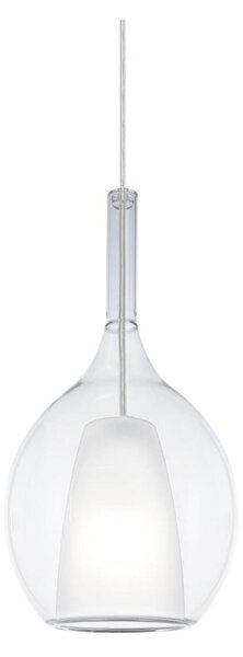 Ideal Lux - Luster na lanku KALIQUE 1xE27/42W/230V, priemer 18 cm, číre