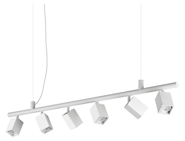 Ideal Lux - LED luster na lanku DYNAMITE 6xGU10/7W/230V CRI 90 biela
