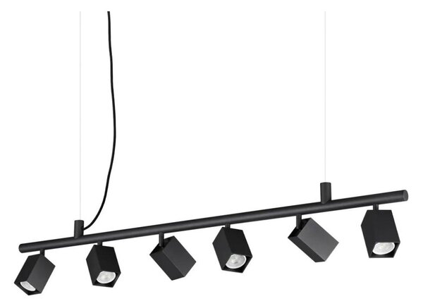 Ideal Lux - LED luster na lane DYNAMITE 6xGU10/7W/230V CRI 90 čierny