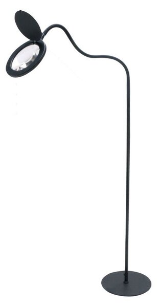 Stojacie Lampa Halo Design, stmievateľné, Čierna, Pracovňa, Hliník