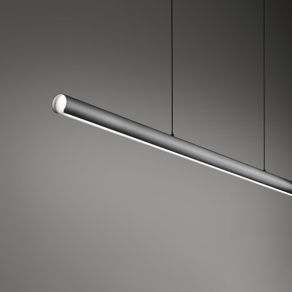 Ideal Lux - LED stmievateľný luster na lanku DORICA LED/35W/230V CRI 90 140 cm sivá