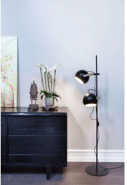 Stojacie Lampa Halo Design, Čierna, Obývacia izba, Sklo