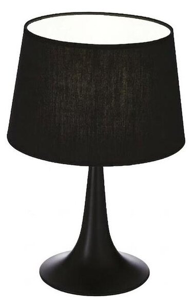 Ideal Lux - Stolná lampa LONDON 1xE27/60W/230V čierna