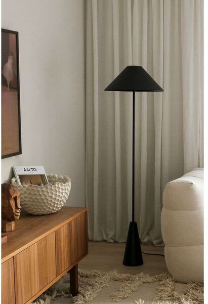 Stojacie Lampa Globen Lighting, Cannes, Čierna, Obývacia izba, Kov, Dizajnový