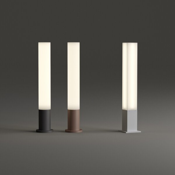 Ideal Lux - Vonkajšia lampa EDO OUTDOOR 1xGX53/15W/230V 79 cm IP65 hnedá