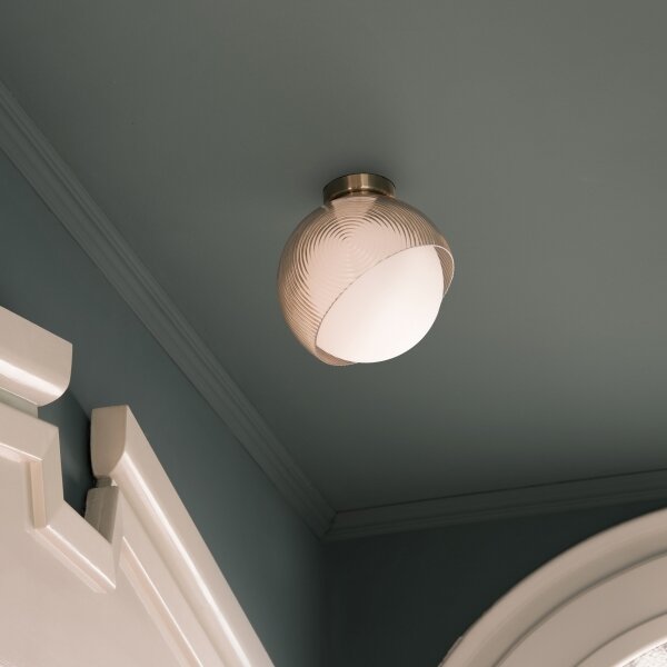Ideal Lux - Stropné svietidlo BLOOM 1xE27/42W/230V pr. 22 cm zlatá/dymovo-béžová