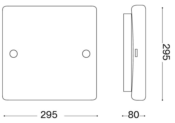 Ideal Lux - Stropné svietidlo CELINE 2xE27/60W/230V 29,5x29,5 biela