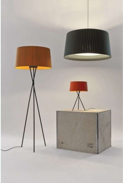 Stojacie Lampa Santa & Cole, stmievateľné, Čierna, Obývacia izba, Kov