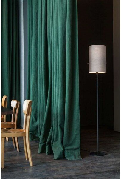 Stojacie Lampa Serien Lighting, stmievateľné, Sivá, Obývacia izba, Kov