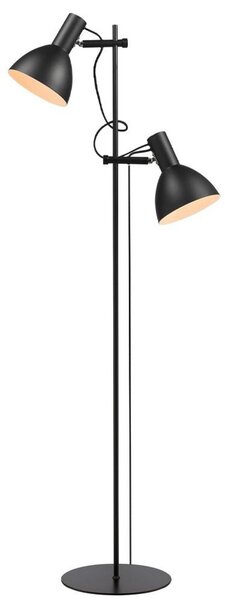 Stojacie Lampa Halo Design, Čierna, Obývacia izba, Kov
