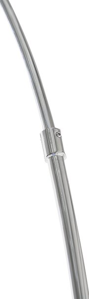 Stojaca lampa strieborná kovová 188 cm oblúkový tvar moderné osvetlenie obývacia izba