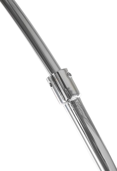 Stojaca lampa strieborná kovová 188 cm oblúkový tvar moderné osvetlenie obývacia izba