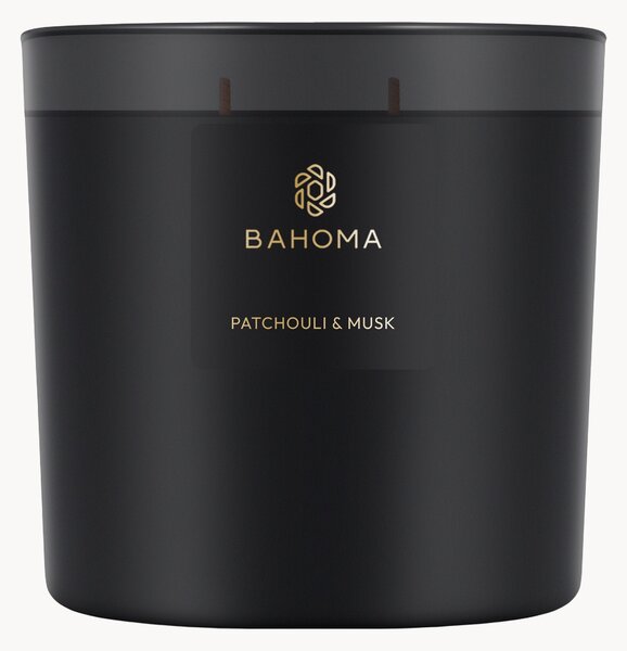 Vonná sviečka's 3 knôtmi Patchouli & Musk (Patchouli, Musk, Orange Blossom & Cedarwood)
