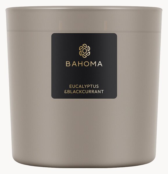 Vonná sviečka's 3 knôtmi Eucalyptus & Blackcurrant (Freesia, Gardenia, Musk)