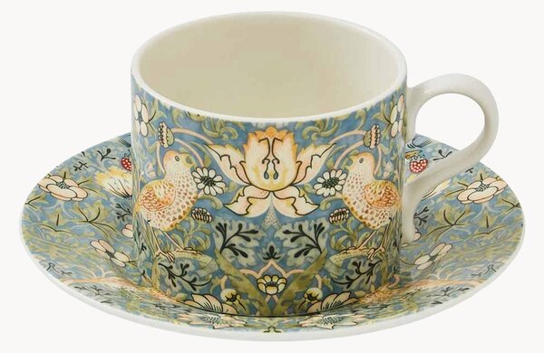 Porcelánová šálka na čaj's podšálkou S'berry Thief