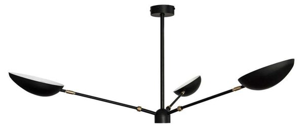 Stropné Lampa Watt & Veke, stmievateľné, Čierna, Obývacia izba, Kov, Moderný
