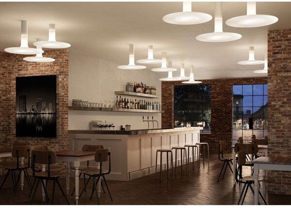 Stropné Lampa kdln, Biela, Kov