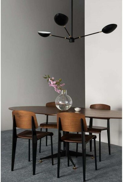 Stropné Lampa Watt & Veke, stmievateľné, Čierna, Obývacia izba, Kov, Moderný