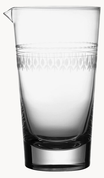 Ručne fúkaný krištáľový pohár na miešanie Ovals
