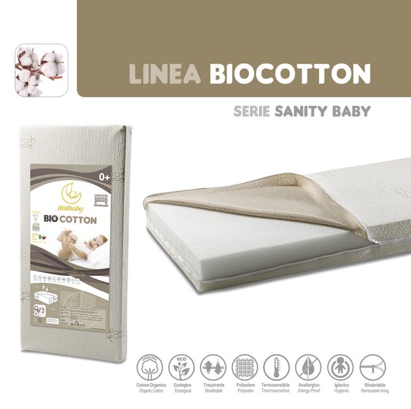 Italbaby matrac Bio bavlna Rozmery: 63 x 125 cm
