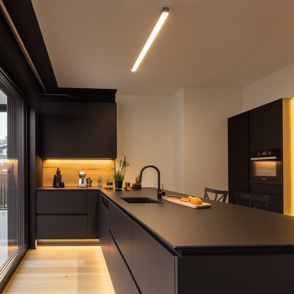 Brilagi- LED prisadené stropné svietidlo FULLDAY LED/20/30/40W/230V 2700/4000/6000K čierna